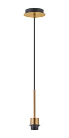 D0904AG  Carrie 12cm Antique Gold 1 Light E27 Universal Single Pendant (FRAME ONLY), Suitable For A Vast Selection Of Shades